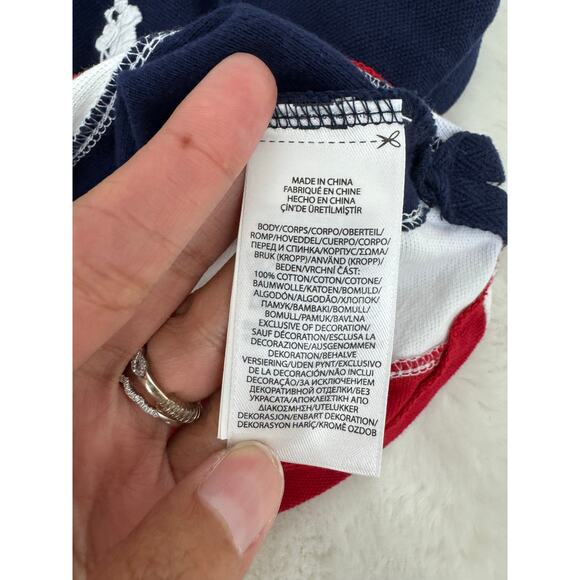 Ralph Lauren Boys 2T Colorblock Polo Shirt Red White Navy - Picture 3 of 4